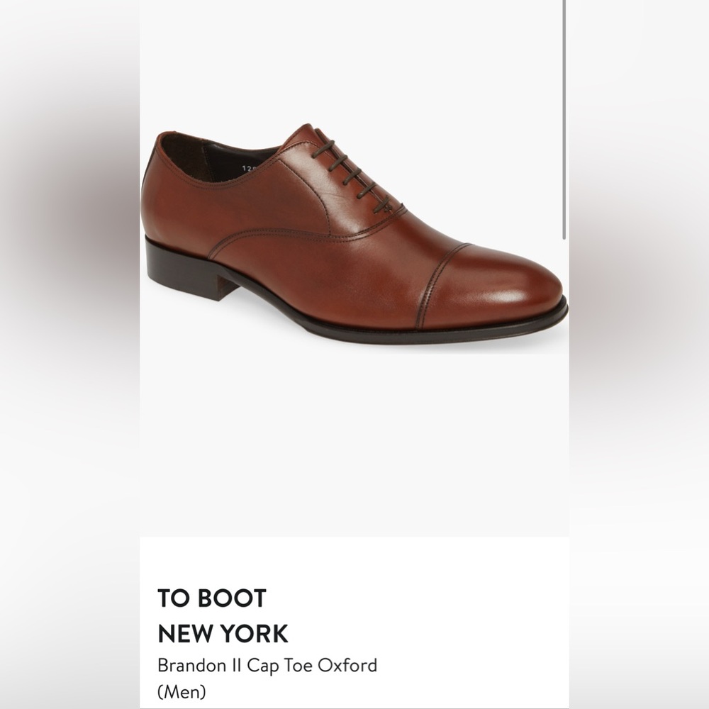 Size 8 - Brandon Cap Toe Oxford - To Boot New York